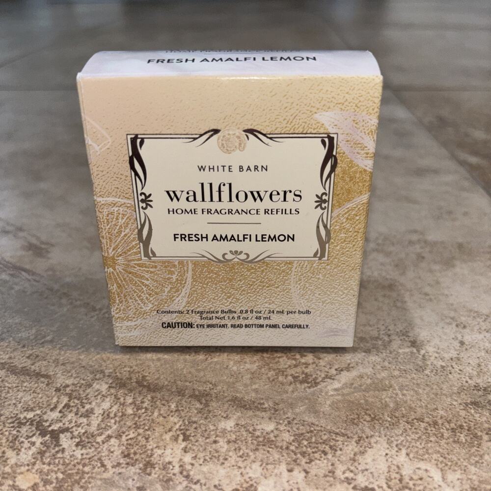 Bath Body Works Fresh Amalfi Lemon Wallflowers‎ Fragrance Refill 2 Pk Fast Ship